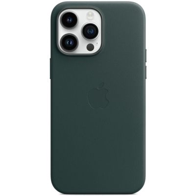 Чохол Apple Leather Case with MagSafe для iPhone 14 Pro Max (Forest Green) AAA