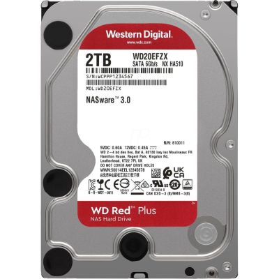 Жорсткий диск 3.5" WD Red Plus NAS 2TB SATA 128MB (WD20EFZX)