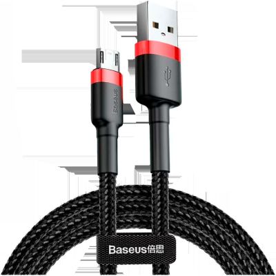 Кабель Baseus Cafule Micro USB 2m (CAMKLF-C91) Red/Black