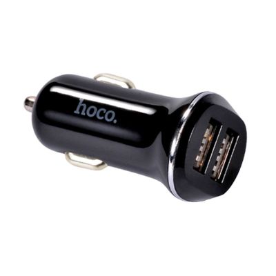 Автомобільний зарядний пристрій Hoco Z1 2USB + MicroUSB Cable (Black)